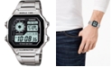 Casio Unisex Digital Stainless Steel Bracelet Watch 39.5mm